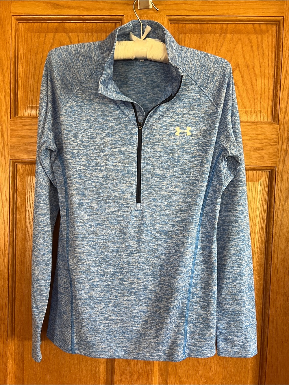 Under Armour Women's Heathered Sky Blue 1/4 Zip Pullover